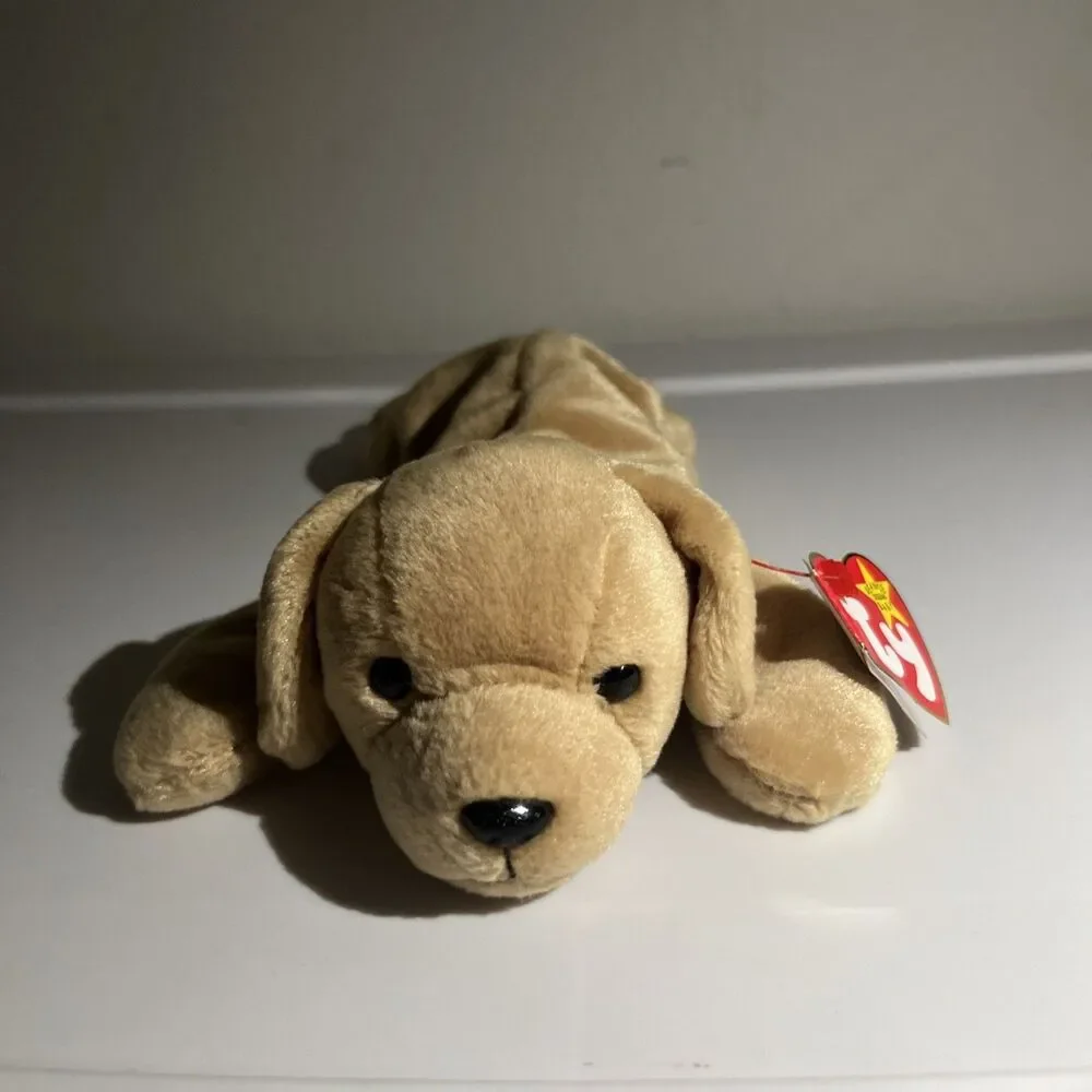 Beanie Baby Fetch The Dog 97/98 Several Tag Errors Ty Collectible Plush Toy